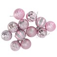 thumbnail image 5 of Adornos de bolas para árbol de Navidad, decoraciones para árboles de Navidad para fiestas familiares, cenas en el jardín, fiestas de cumpleaños, color rosa, 5 of 5