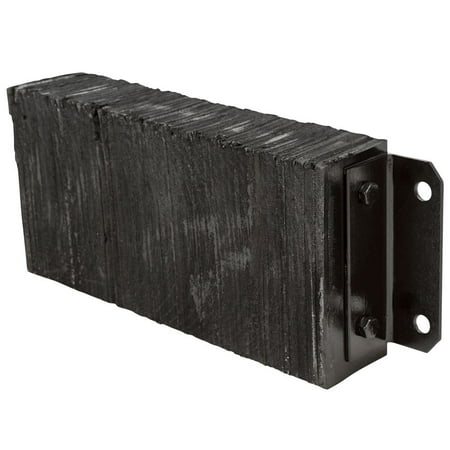 Guardian Dock Bumper 26inW x 10inH x 4 1/2inD Horizontal Laminated Rubber