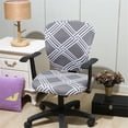 thumbnail image 4 of SUGARMOMChair Covers Stretch Jacquard Home Office Computer Chair Seat Covers Swivel Chair Seat Covers Durable Anti-dust Desk Rotating Lift Chair Slipcover Armchair Protector Decoration (C, 4 of 8