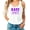 White Tank Top, variant on Easy Tiger Tank Top for Women and Teens Trendy Everyday Tiger Sleeveless Tee White Tank Top Medium