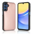 thumbnail image 3 of For Galaxy A15 5G 6.5" Case, Samsung A15 5G Wallet Case, Luxury PU Leather Case,Luxury Slim Folio Flip Kickstand Shockproof Cards Holder Wallet Case Cover -Rose Gold, 3 of 7