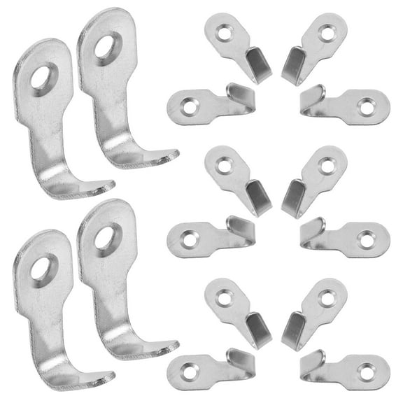 HOMEMAXS 20pcs Heavy Duty Dual Coat Hooks Wall Mounted With Screws Utility Hanging Hooks For Coat Scarf Bag Towel Key Cap Cup Hat