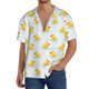 thumbnail image 1 of Fotbe Yellow Rubber Duck Camisa Estampada de Manga Corta para Hombre, Casual de Verano, Estilo Playero, Sin Arrugas-Large, 1 of 5