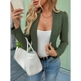 thumbnail image 2 of Women'S Blazer Open Front Shawl Collar Light-Weight Business Casual Dressy Blazer Jacket  Green S, 2 of 8