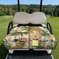 thumbnail image 2 of Xixirimido Golf Cart Seat Cover with 4 Storage Pockets Universal Golf Cart Seat Blanket Towel Fits for EZGO, Yamaha, Club Car Golf Cart Accessories, Palm Trees Floral, 2 of 8