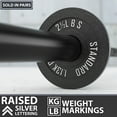 thumbnail image 4 of Synergee Standard Metal Weight Plates 2.5 lb Pair. 2” Opening for Bodybuilding, Olympic & Power lifting workouts. Classic Old School Metal Weighted Plates., 4 of 7
