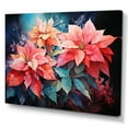 thumbnail image 2 of Designart "Poinsettia Flower composition" Floral Canvas Art Print, 2 of 5