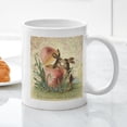 thumbnail image 3 of CafePress - Vintage French Easter Bunnies In Egg Mugs - 11 oz Ceramic Mug - Novelty Coffee Tea Cup, 3 of 4