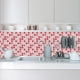 thumbnail image 3 of Mosaicos 3D Azulejos Pegatinas Simulación Decoración DIY Piso Plano Pared Pegatinas Película Brillante, 3 of 7