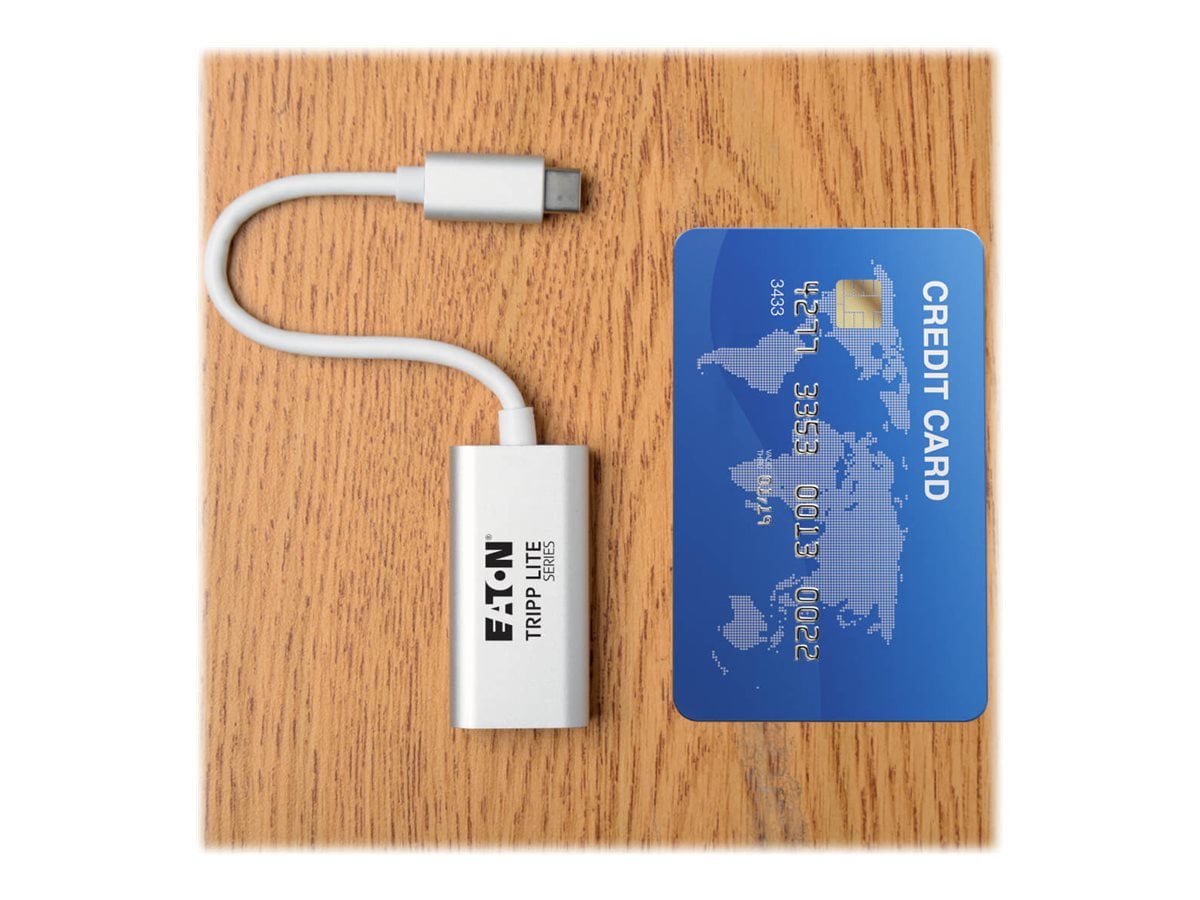 Tripp Lite USB C to Mini DisplayPort Adapter Converter Aluminum 4K 3.1 M/F