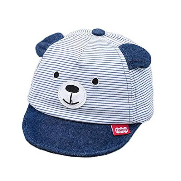 Sun Hat for Baby Boy Girl, Soft Cotton Hat for Baby Toddler, Kids Baseball Caps for Little boy Girl Spring Summer Sun hat (3-12 Months, Navy)