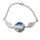 thumbnail image 1 of La silvicultura Verde cascada ciencia naturaleza paisaje Pulsera pulsera pulsera alas de ángel pulsera, 1 of 3