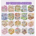 thumbnail image 3 of Libro de pegatinas Daheypong con escena 3D con 20 minihabitaciones reutilizables, 3 of 6
