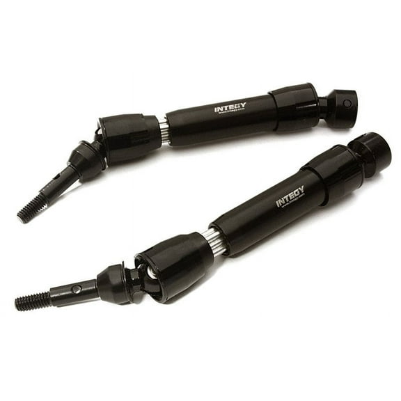 Integy RC Toy Model Hop-ups C28033BLACK Carbon Steel Front Universal Shaft (2) for Traxxas 1/10 Slash & Stampede 4X4