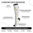thumbnail image 2 of Pofeuu Easter Rabbit Print Compression Socks for Women & Men Circulation - Best Support for Nurses,Running,Athletic,Sports, 2 of 7