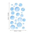 BESTYASH Bubbles Pattern Sky Blue Wall Sticker DIY Removable Wall Decal ...