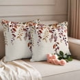 thumbnail image 2 of Fall Leaves Outdoor Waterproof Pillow Covers, Vintage Rustic Watercolor Leaf Plants Decorative Square Throw Pillowcase Sofa Cushion Sham for Patio/Couch/Chair, 18"x18" 2 Pack, 2 of 8