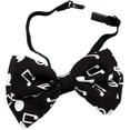 thumbnail image 2 of Bow Tie 4.4 inches Black & White Music Sheet, 2 of 2