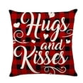 thumbnail image 1 of PENGXIANG 1PC Saint-Valentin Coton Lin Taie d'Oreiller Canapé Housse de Coussin Décor de la Maison, 1 of 2