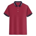 thumbnail image 6 of HAJWOH Polo Shirts for Men Dressy Casual Button Collared Golf T Shirt Classic Solid Color Business Summer Blouses, 6 of 7
