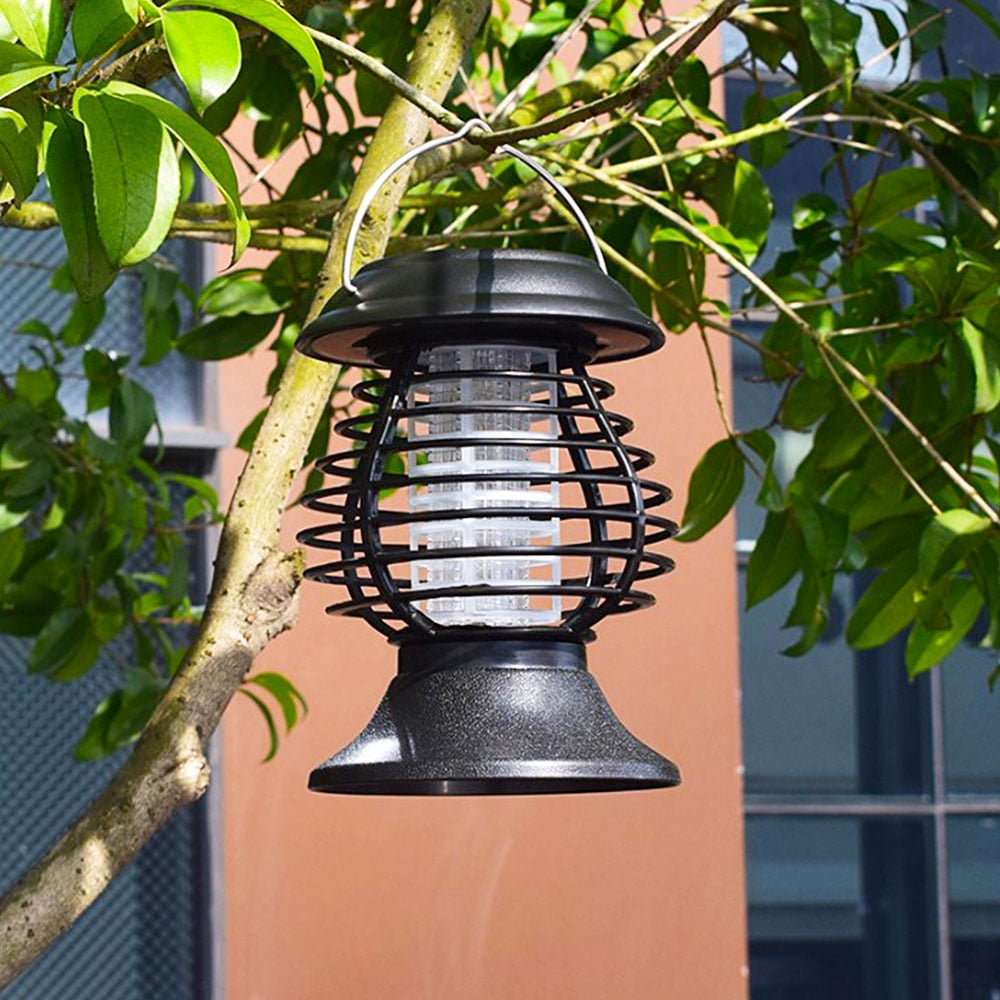 Solar Bug Zapper,Solar Powered Led Mosquito Fly Bug Insect Zapper Killer Trap Lamp Light Outdoor
