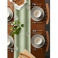 thumbnail image 5 of Sage Green Ombre Table Runner Modern Abstract Art Tablerunners 13 x 48 Inch, Table Decorations Tabletop Scarf for Summer Gathering Holiday Farmhouse Kitchen Dining Decor, 5 of 6