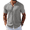 Grey, variant on COOFANDY Men's Short Sleeve Knit Shirt Casual Button Down Shirt Vintage Knitted Polo Golf Beach Tops