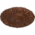 thumbnail image 3 of Ekena Millwork 21"OD x 2"P Marseille Ceiling Medallion (Fits Canopies up to 7 3/8"), Hand-Painted Copper Penny, 3 of 6