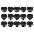 thumbnail image 1 of Crystal Decorations For Home 15Pcs Heart-Shaped Stone In Black Ideal For Desktop Decorations Focused On Relaxation Effects, 1 of 4