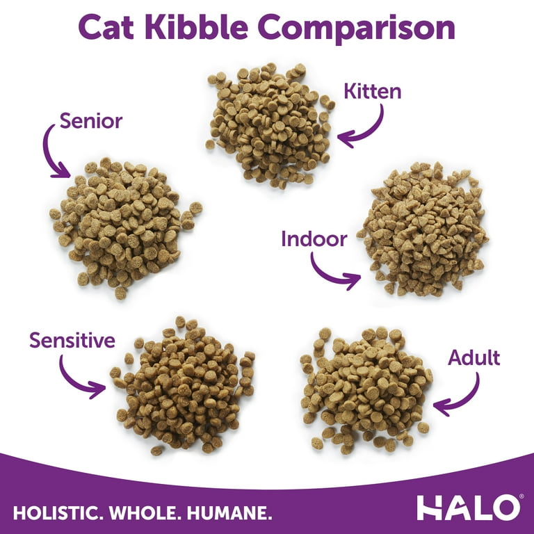 Halo senior cat food sale