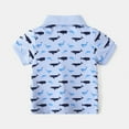 thumbnail image 3 of Boys Summer Whale Print Short Sleeved Shirt Blue 3-4Y, 3 of 9
