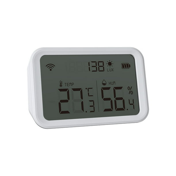 Capteur de température sans Fil Tuya WiFi, Thermomètre hygromètre  Intelligente pour Maison, Capteur D'humidité de