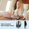 thumbnail image 4 of Wireless Mouse, 2.4GHz with USB Mini Receiver, 1200 DPI Optical Tracking, Ambidextrous for Laptop, PC, Computer, Chromebook, Notebook, 5 Buttons-Silver Surfer, 4 of 8