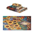 thumbnail image 2 of BZSMCE 3piece Bath Towel Sets Hand Bath Towels Fashion Sunlit Garden Dreams Printed Towel Sets, 2 of 8