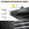 thumbnail image 4 of Outdoor Furniture Covers Waterproof, Heavy Duty Oxford Patio Table Cover for Outdoor Table, Chair, Sofa, Desk (Black, 108"L x 82"W x 28"H), 4 of 6