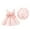 Pink, variant on Girls Dresses Sunset Beach Set Ideal Ruffle Sleeveless Summer Toddler Outfit for Baby Hat Included Kids Dress