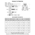 thumbnail image 2 of LilyLLL Plus Size M-5XL Womens Solid Color Long Sleeve Buttons Shirt Workwear Blouse Tops, 2 of 2