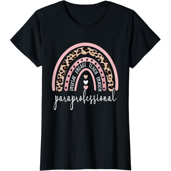 Paraprofessional Rainbow Para Teacher Parapro T-Shirt