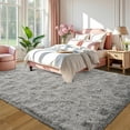 thumbnail image 3 of Alfombra LOCHAS 160x229 cm, ultrasuave, gris esponjoso, 3 of 7