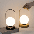 thumbnail image 1 of Portable Outdoor Hanging Table Lamp Dimmable Table Lamp Gold, 1 of 6