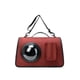 thumbnail image 1 of sweethay Bolso para mascotas, portador de tela Oxford, bolso transpirable, correa de hombro extraíble, viaje, senderismo, Camping, Picnic, coche, bolso Suministros para gatos Rojo sweethay PT004256-01, 1 of 6