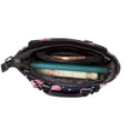 thumbnail image 5 of Lsque Cartoon Donut Planets Pattern Leather Rivet Shoulder Bag – Elegant Genuine Leather & Microfiber PU Crossbody with Detachable Adjustable Strap, 5 of 5