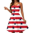 thumbnail image 2 of SAATLERI Womens Y2K Sleeveless Cocktail Dress 4th of July Patriotic Dress Stretchy Slim Fit Summer Evening Party Dress, 2 of 5