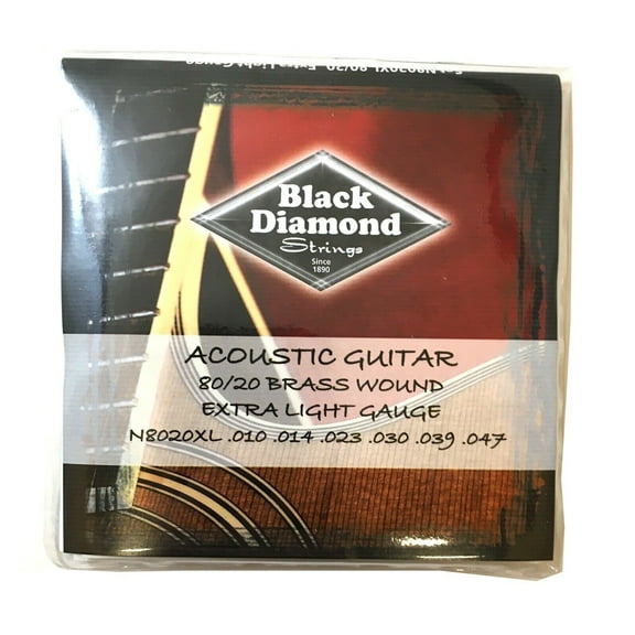 Black Diamond Guitar Strings Acoustic Extra Light Brass Wound 10-47
