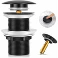thumbnail image 1 of Heavy-Duty Copper Pop-up Drain for Bathroom Sinks, Universal Design Ensures High Density Fit, Multi-Layer Electroplating Process for Durability, 1 of 5