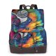 thumbnail image 1 of Easygdp Vibrant Rainbow Parrot Fantasy Mochila de Cuero para Mujeres, Bolso de Hombro, Bolsos de Mano de Moda para Trabajo y Viajes, 1 of 4