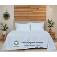 thumbnail image 2 of RUVANTI 100% Organic Cotton Sheets - California king Sheet Sets - 4 Piece Percale Weave Bedding, Crisp, Cooling & Breathable, Soft & Durable, 16" Deep Pocket, Hotel Quality Sábanas - Circle Imprint, 2 of 5