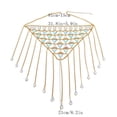 thumbnail image 2 of Rhinestone Body Chain Waist Belly Chain Skirt Crystal Body Chain Bra top Festival Jewelry for Women Golden skirt, 2 of 5