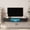 Black, variant on S-HOME Floating TV Stand Wall Mounted with 16 Color LEDs in Black 69 Inch Entertainment Center for 55 to 65 Inch TV