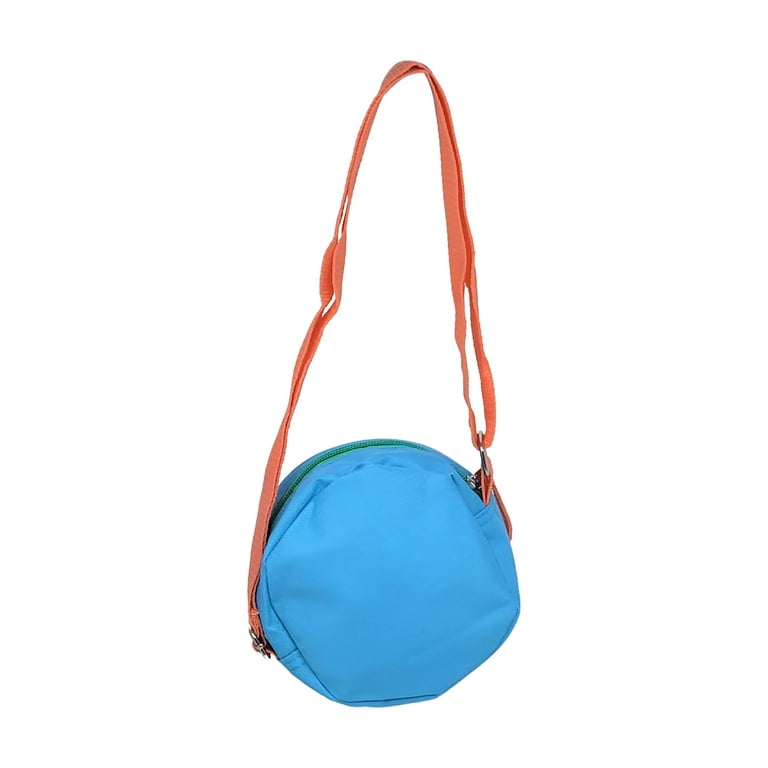 Disney Stitch Crossbody Bag Purse Zipper Round Blue Kids Girls 5.5